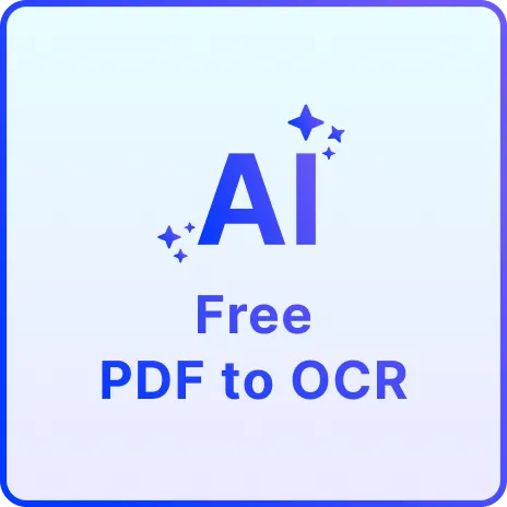 Free AI PDF to OCR, Extract Text from PDF Online